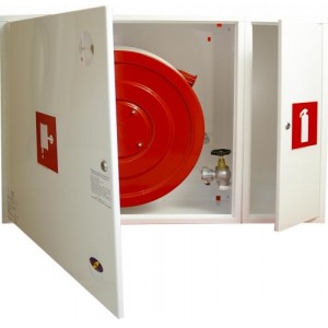  Ugunsdzēsības krānu kaste, 650x950x250, virssienas, cietā komplektācija (Kreisā)