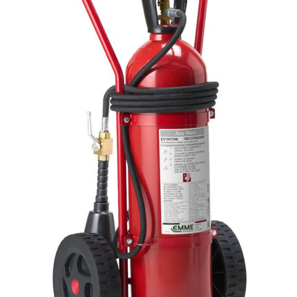 Pārvietojams CO₂ ugunsdzēsības aparāts, 20 kg, uz riteņiem